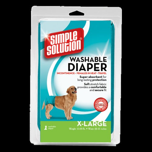 Simple Solution Washable Female Dog Diapers 1 count X-Large - Poudre Pet and Feed Supply